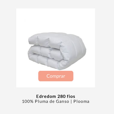 Edredom Confortvel de Plumas de Ganso