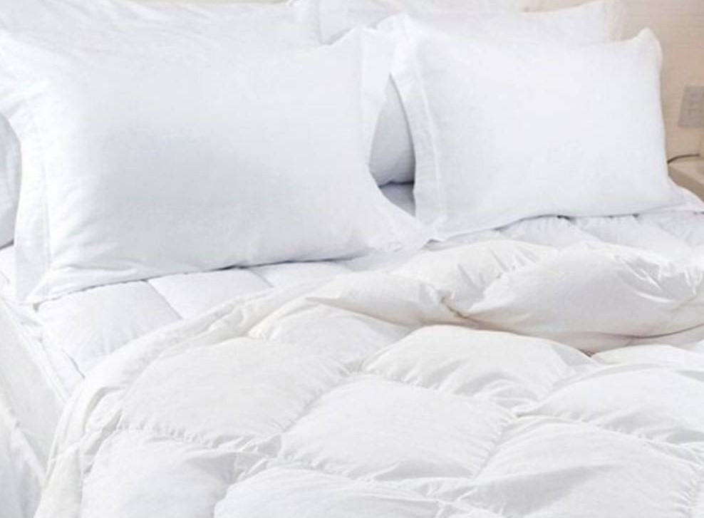 Edredom de Plumas de Ganso Cama de Hotel