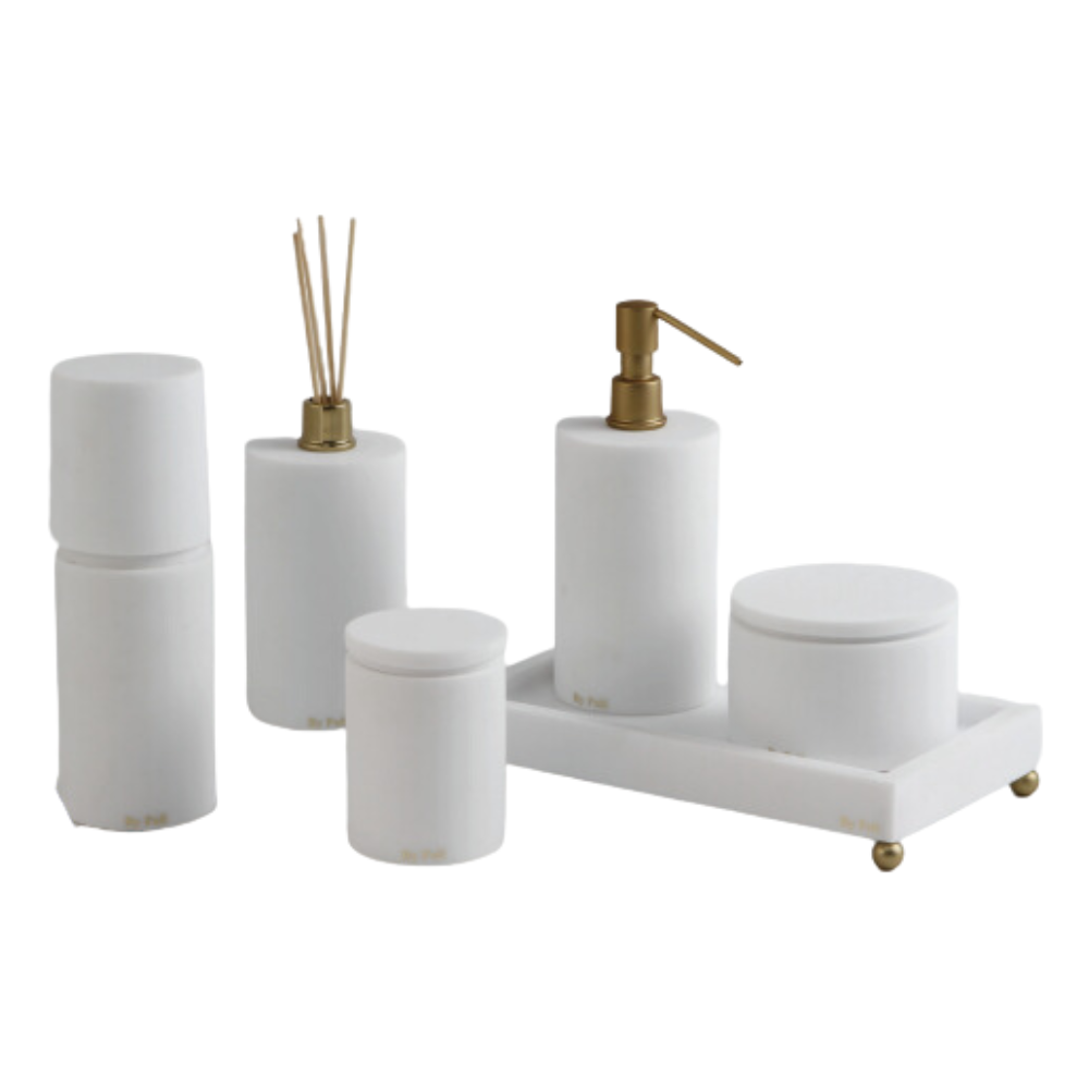 Kit ou Conjunto de Acessrios Para Banheiro Minimalista 