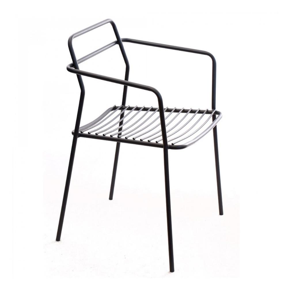 Cadeira Febrero Metal Aço para Varanda com Design Assinado