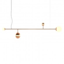 Luminria Teto Lustre Maadi Klaxon Pendente Ao Inox Vidro