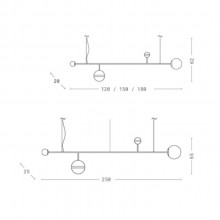 Luminria Teto Lustre Maadi Klaxon Pendente Ao Inox Vidro