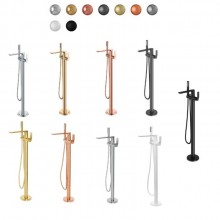 Monocomando de Piso Para Banheira Rainbow Matt White Doka