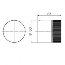 Acabamento para registro Base 3/4 Mix&Match cobre escovado | Docol