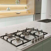 Cooktop a Gas 70cm Para Bancada de Ilha de Cozinha Gourmet