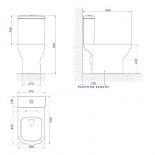 Bacia Sanitria Axis Total Clean para Caixa Acoplada Deca 