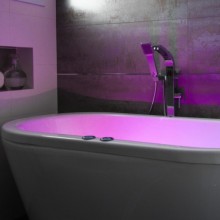 Banheira de Hidromassagem Jatos de Ar Com Led Grande Lineare