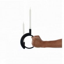 Suporte Para Velas Gourmet de Ao Carbono Design Assinado