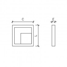 Cobogos Cimenticios Itacoa Corner Cube 40x40 Marca Gauss