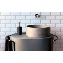 Cuba de Concreto ou Apoio Mini Round Para Banheiro e Lavabo