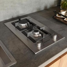 Cooktop Domino Quadratto Gas 2 Queimadores 30cm Bivolt 