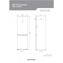 Refrigerador Vetro Geladeira 360 Litros 220v Elettromec 