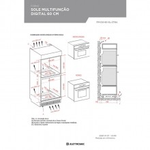 Combo Forno 60Cm Com Microondas Torre Quente Digital 220V 