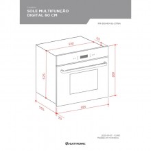 Combo Forno 60Cm Com Microondas Torre Quente Digital 220V 