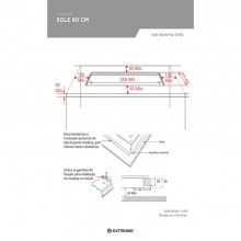 Cooktop Sole Gs 60cm Inox Bivolt Elettromec Para Cozinha