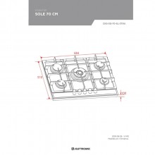 Cooktop Profissional Bivolt Para Cozinha Gourmet Elettromec