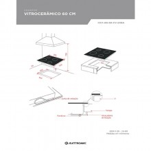 Cooktop Vitrocermico Para Bancada ou Ilha Elettromec