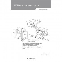 Forno Luce Multifuno Eletrnico 220V Elettromec Titanium