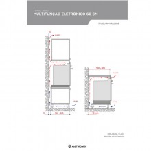 Forno Nero Eletrnico Multifuno 220V Elettromec Titanium