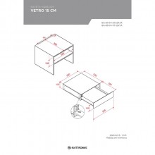 Gaveta Aquecida de Embutir Vetro 14cm 220V Elettromec