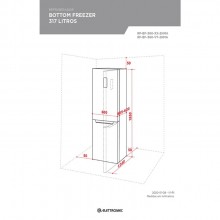 Refrigerador Geladeira Freezer Bivolt P/Cozinha Elettromec 
