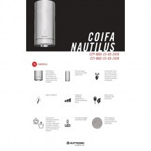 Coifa Nautilus Ilha Elettromec 35cm 220V Gourmet Titanium