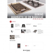 Cooktop Domino Eletrico Barbecue 30Cm Quadratto 220V