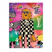 Livro Para Centro de Mesa Louis Vuitton Virgil Abloh Cartoon