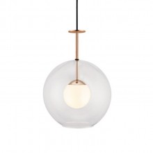 Pendente Eyes Klaxon Lustre Teto Ao Inox Globo Minimalista 