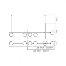 Luminria Decorativa Pendente Hills 806/3 806/5 Spotline 