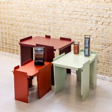 Mesas de Centro Minimalista Colorida Design Assinado Mono