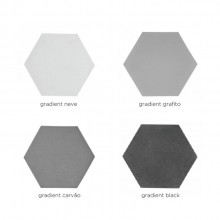 Revestimento Cimenticio Hexagonal Gradient Gauss Neve 