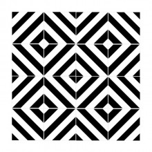 Azulejo Decorado Listras Para Parede de Cozinha 15,5x15,5cm 
