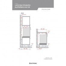 Forno Luce Eletrnico Multifuno 60cm Elettromec Titanium