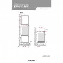 Forno Luce Eletrnico Multifuno 60cm 220V Elettromec Titanium